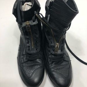 Christian Dior Black Leather Men’s Boots Size 44